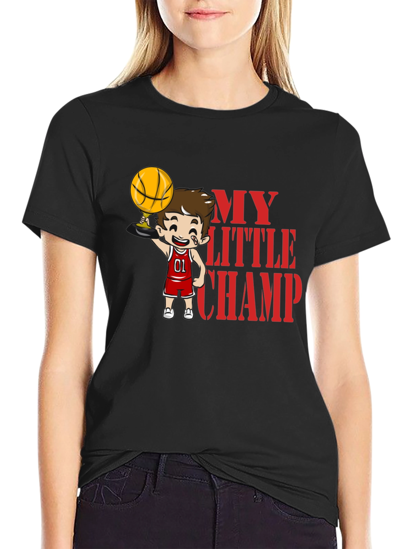 My Little Champ Basketball T-Shirt