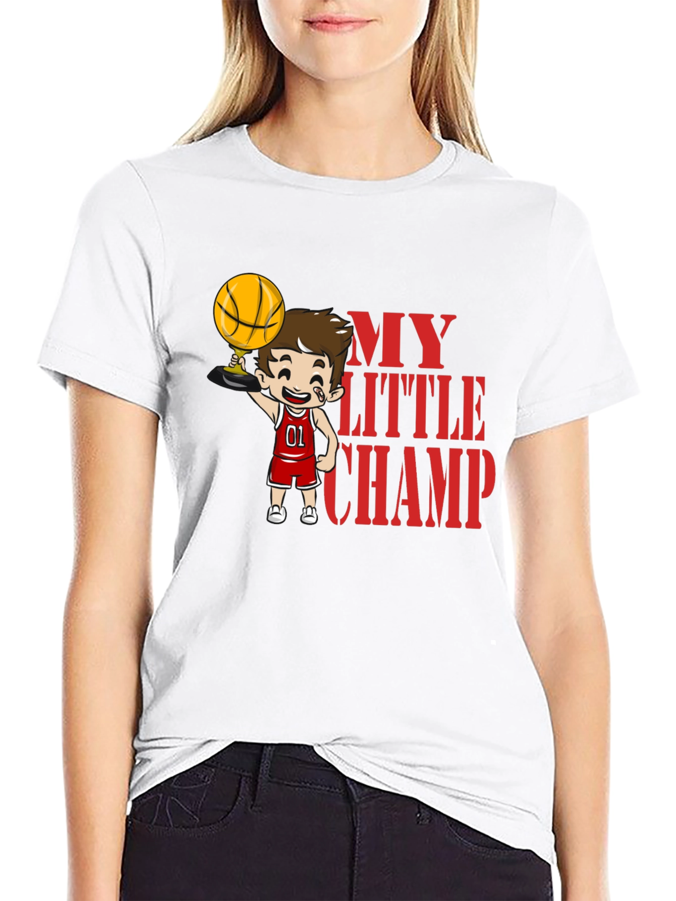 My Little Champ Basketball T-Shirt
