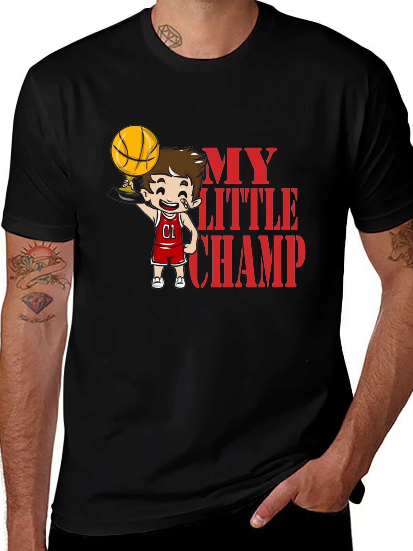 My Little Champ Basketball T-Shirt