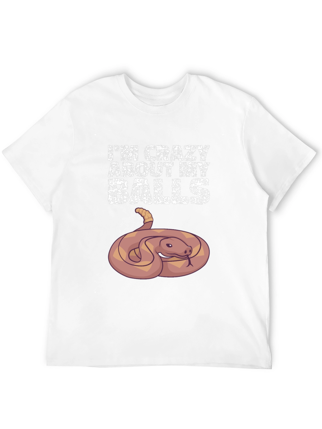 Crazy About My Balls Python Snake T-Shirt
