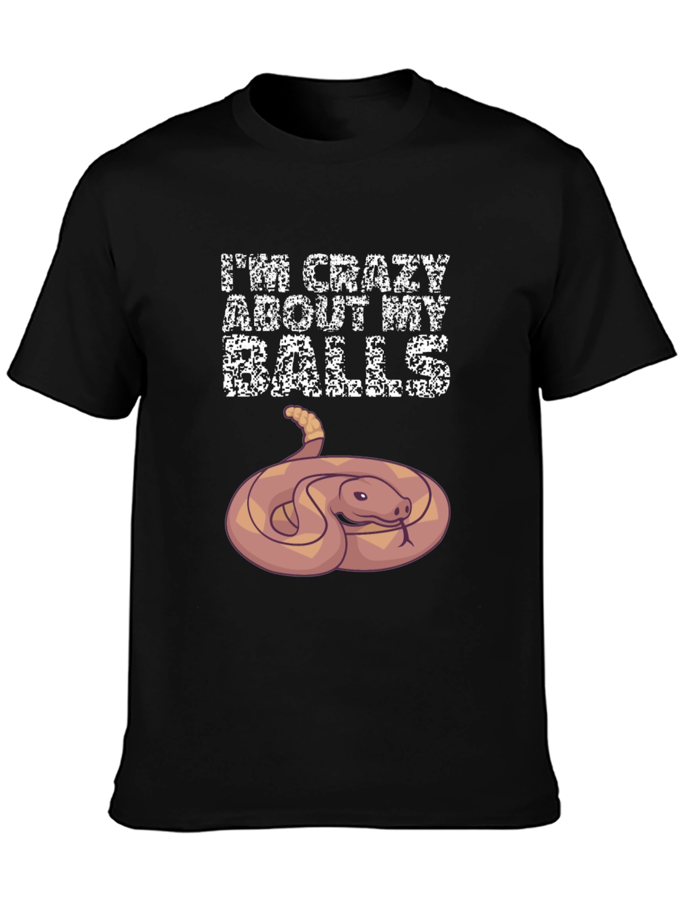 Crazy About My Balls Python Snake T-Shirt