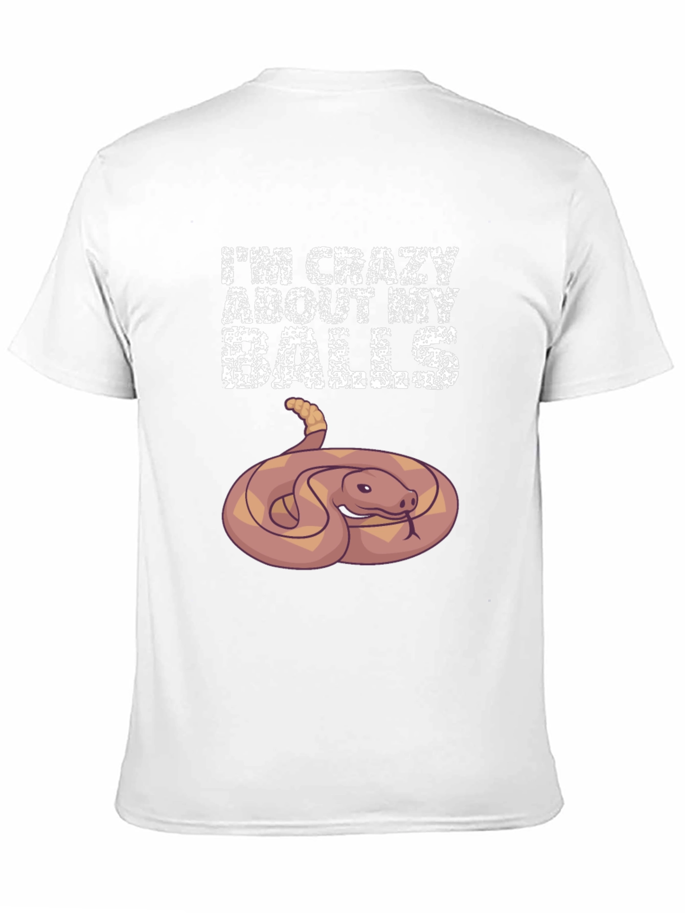 Crazy About My Balls Python Snake T-Shirt