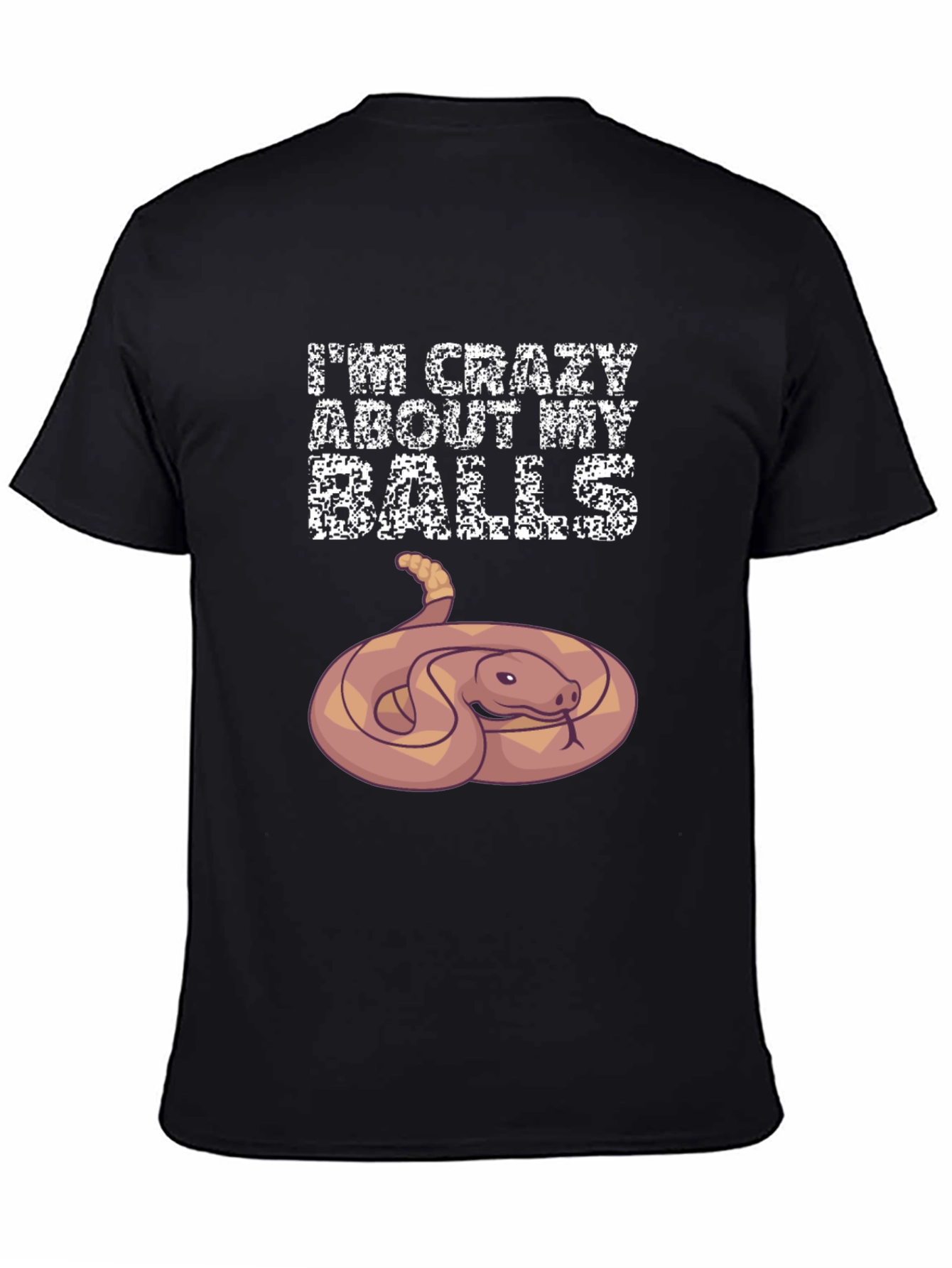 Crazy About My Balls Python Snake T-Shirt