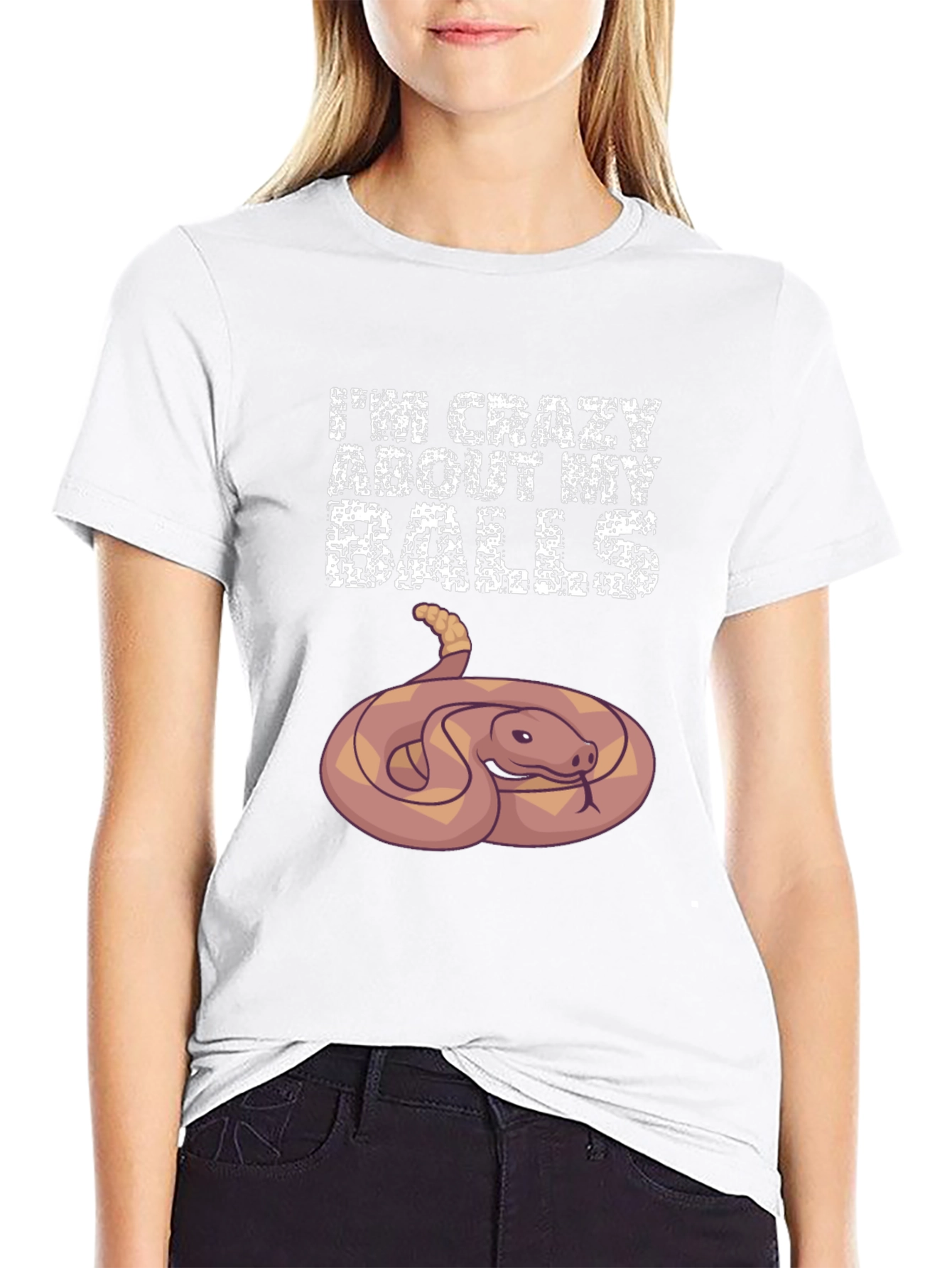 Crazy About My Balls Python Snake T-Shirt