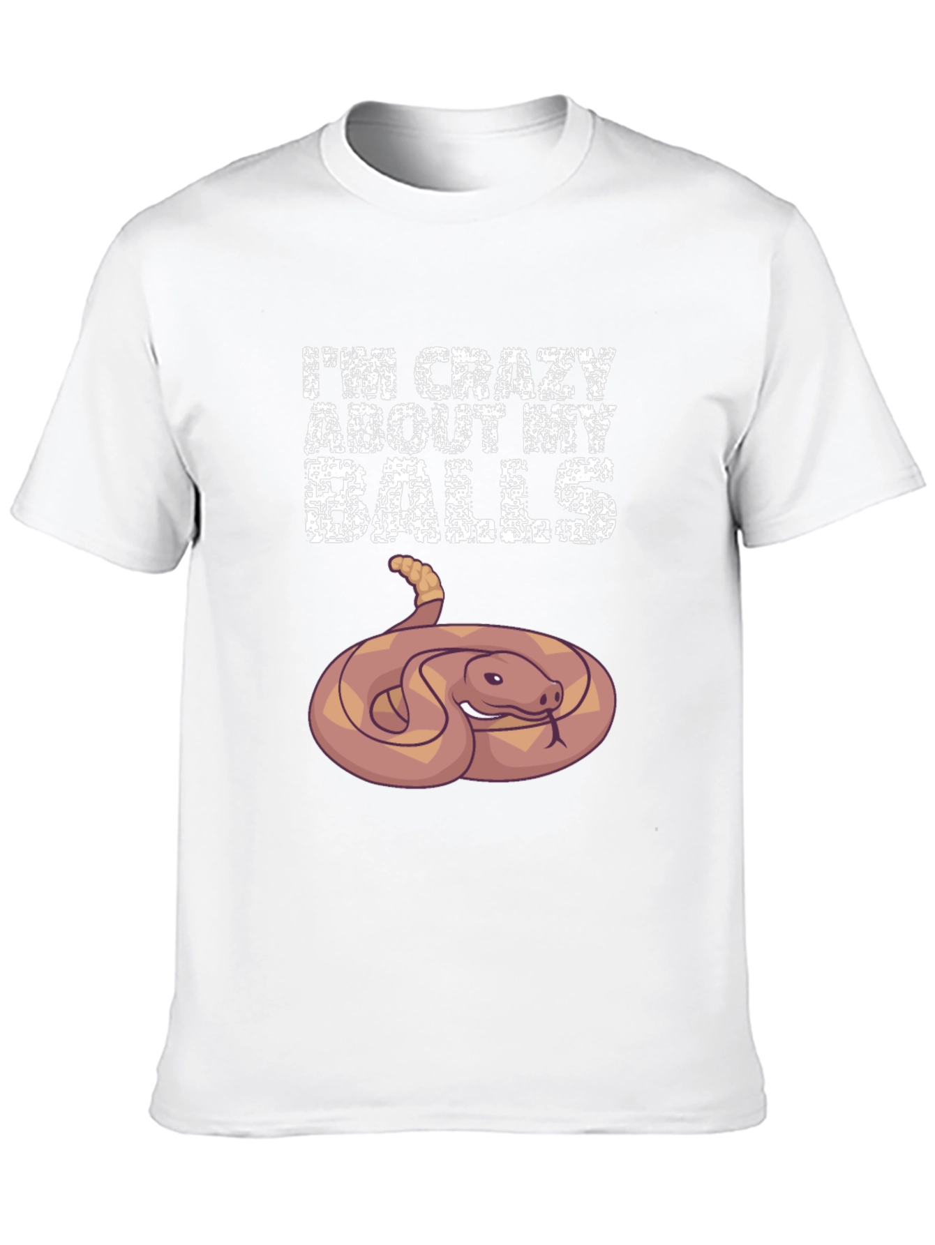 Crazy About My Balls Python Snake T-Shirt