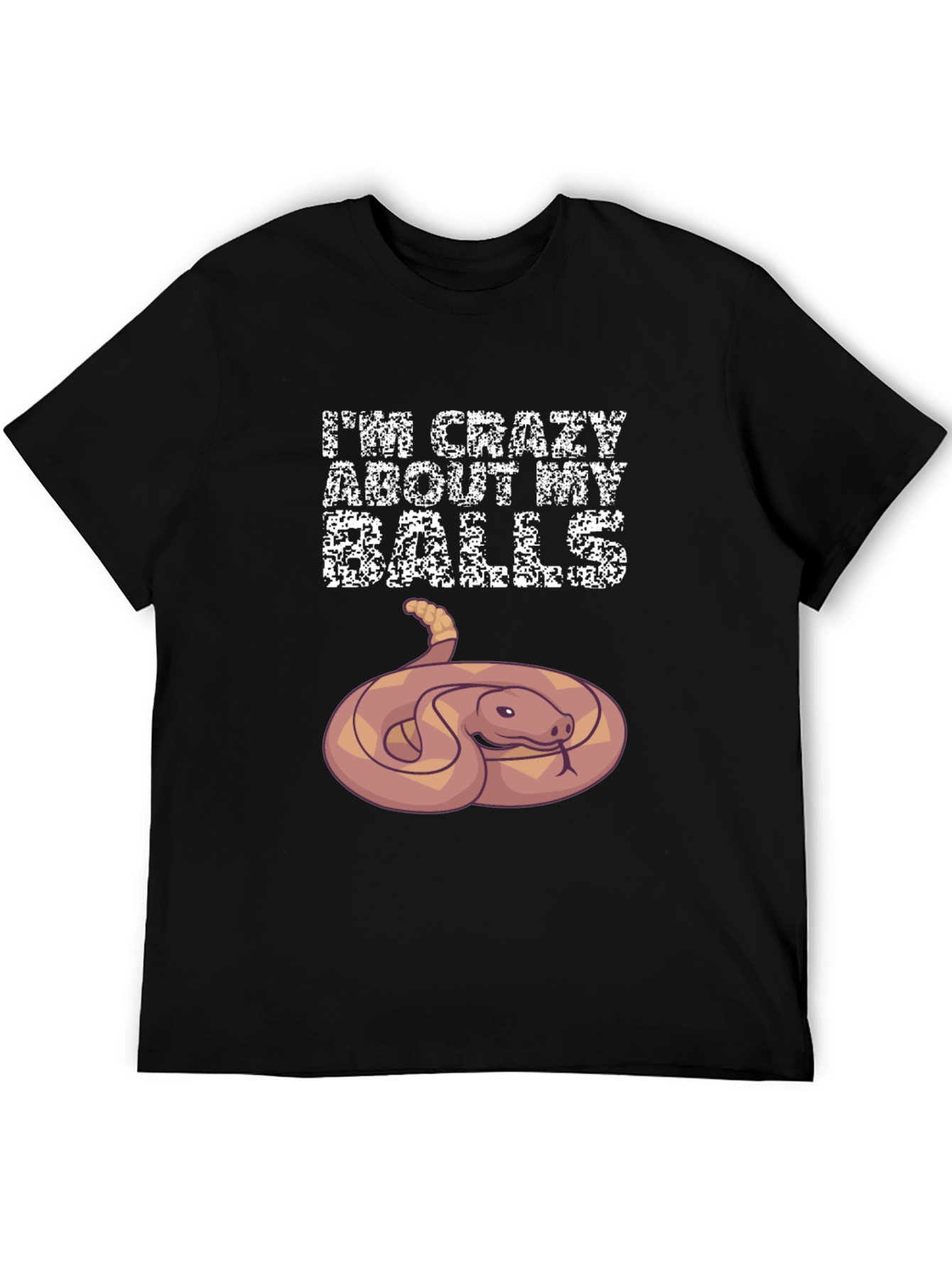 Crazy About My Balls Python Snake T-Shirt