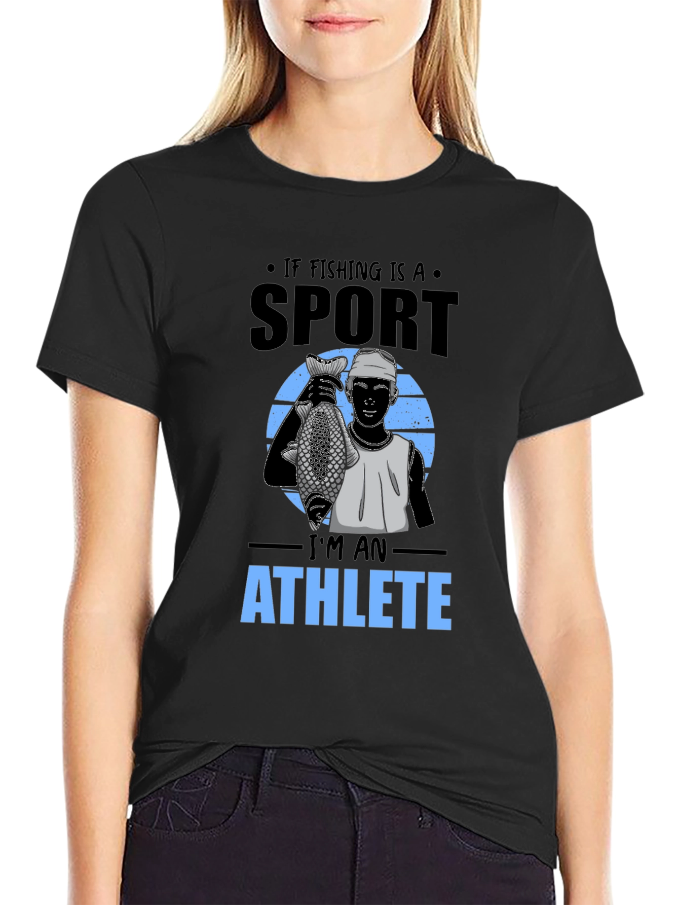 Fishing Sport Athlete Graphic T-Shirt
