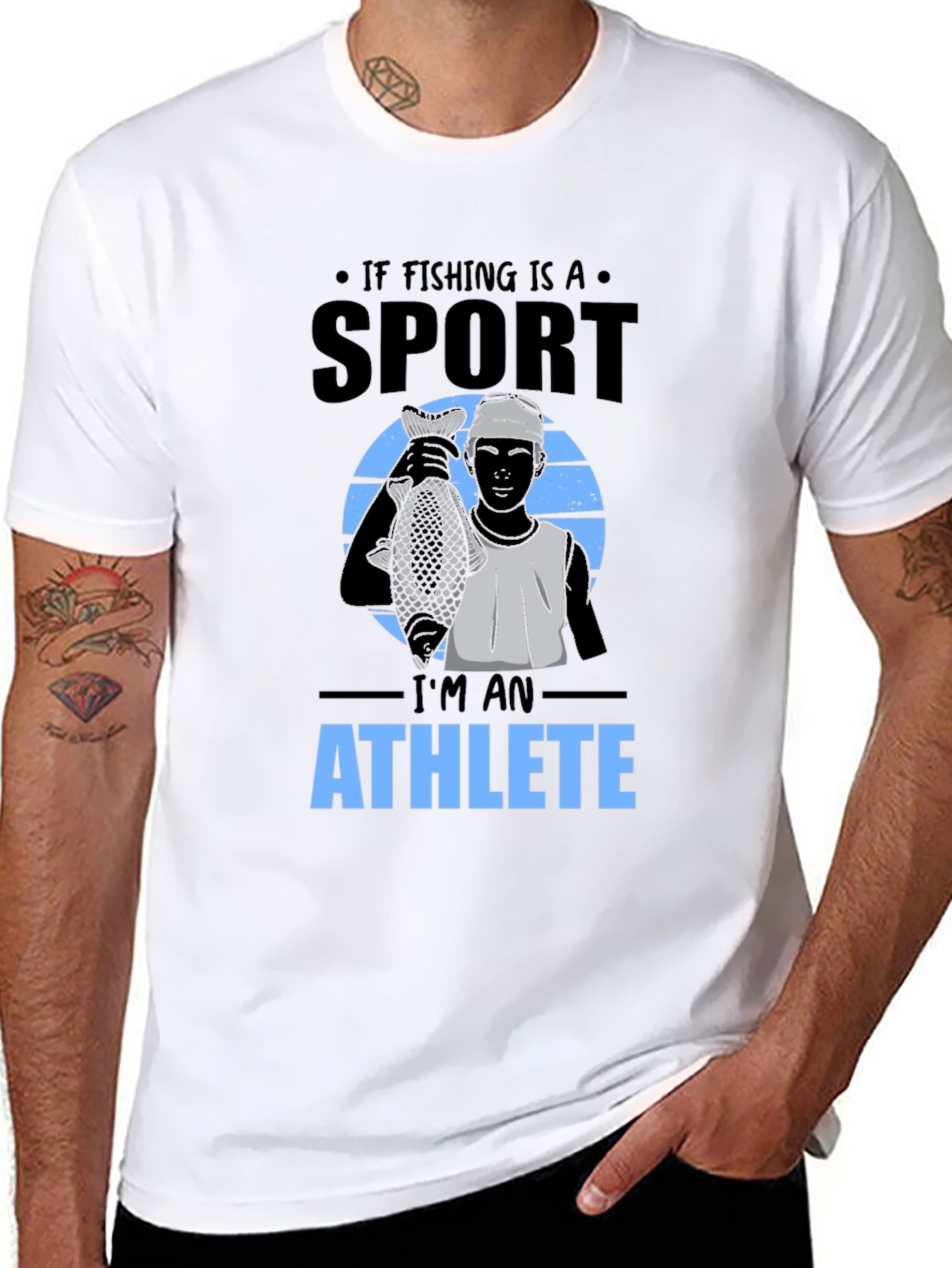 Fishing Sport Athlete Graphic T-Shirt