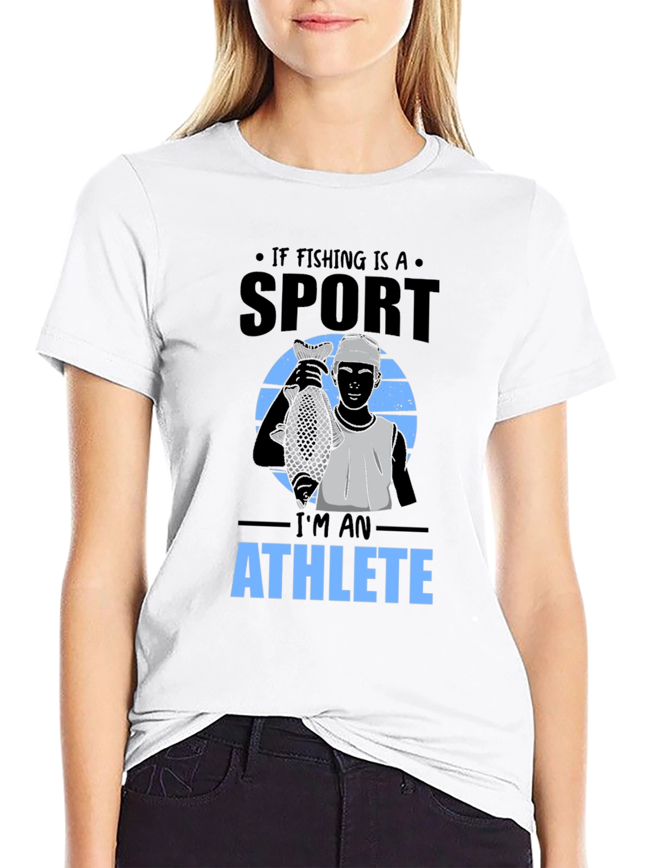 Fishing Sport Athlete Graphic T-Shirt