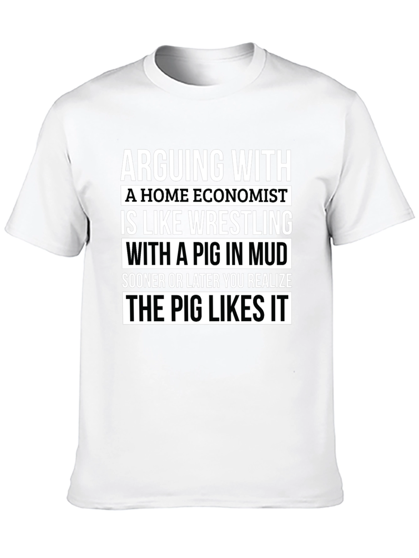 Home Economist Pig Mud Wrestling Graphic Tee