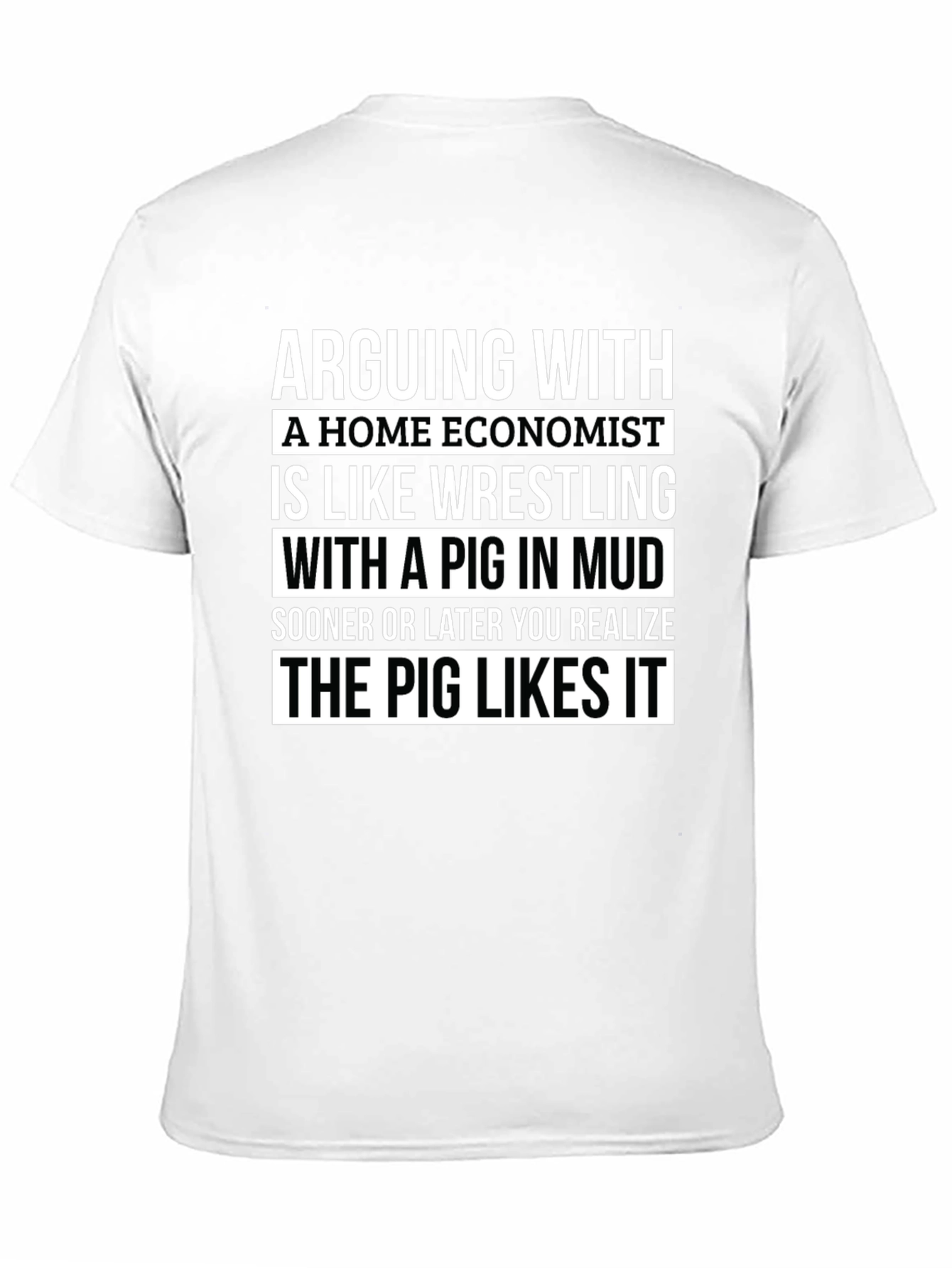 Home Economist Pig Mud Wrestling Graphic Tee