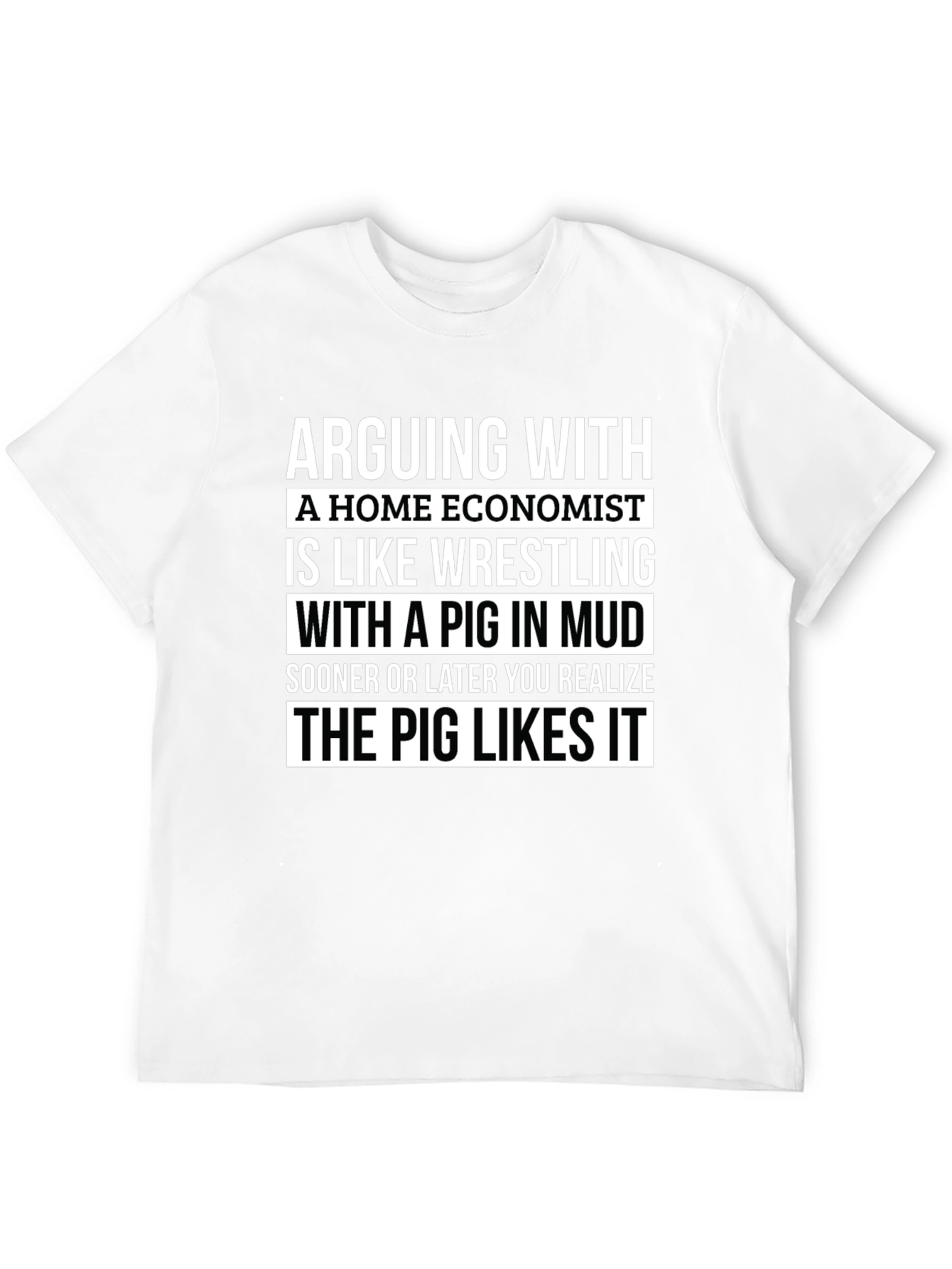 Home Economist Pig Mud Wrestling Graphic Tee