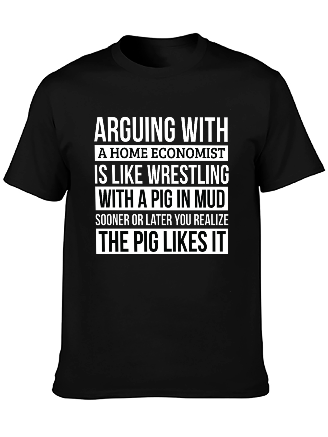 Home Economist Pig Mud Wrestling Graphic Tee
