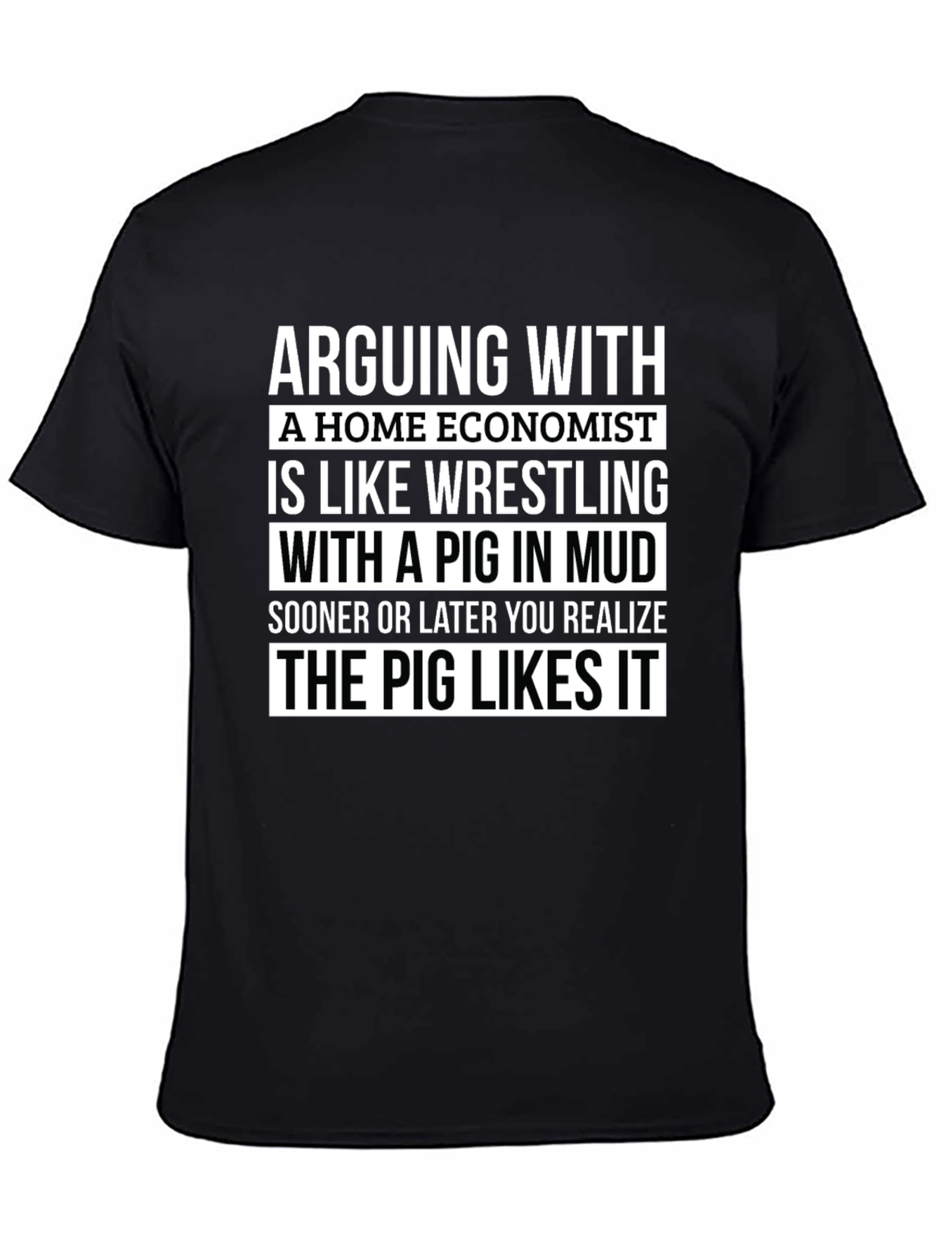 Home Economist Pig Mud Wrestling Graphic Tee