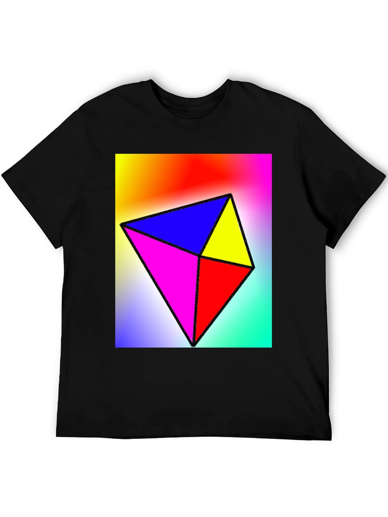 Geometric Color Block Tee