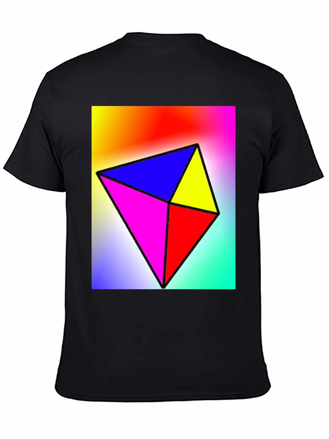 Geometric Color Block Tee