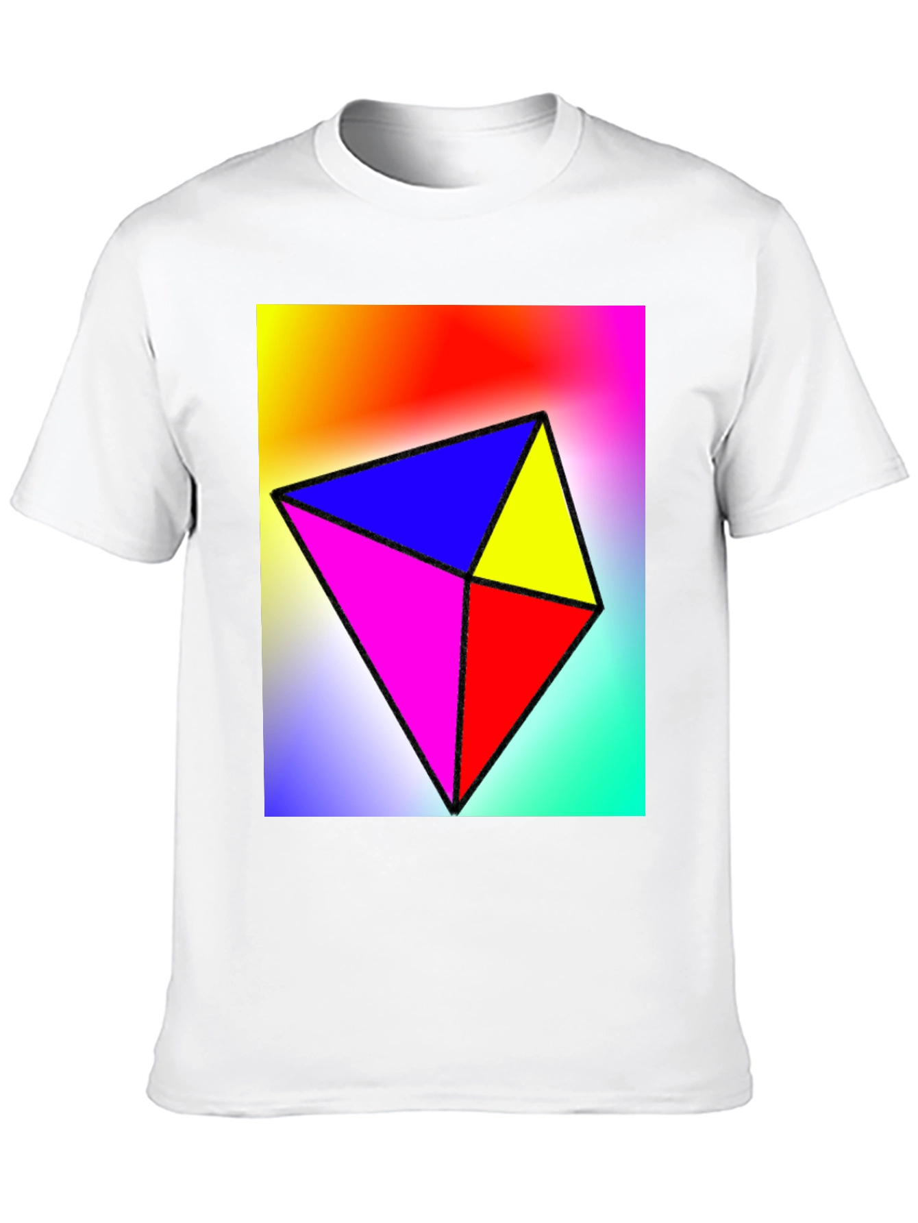 Geometric Color Block Tee