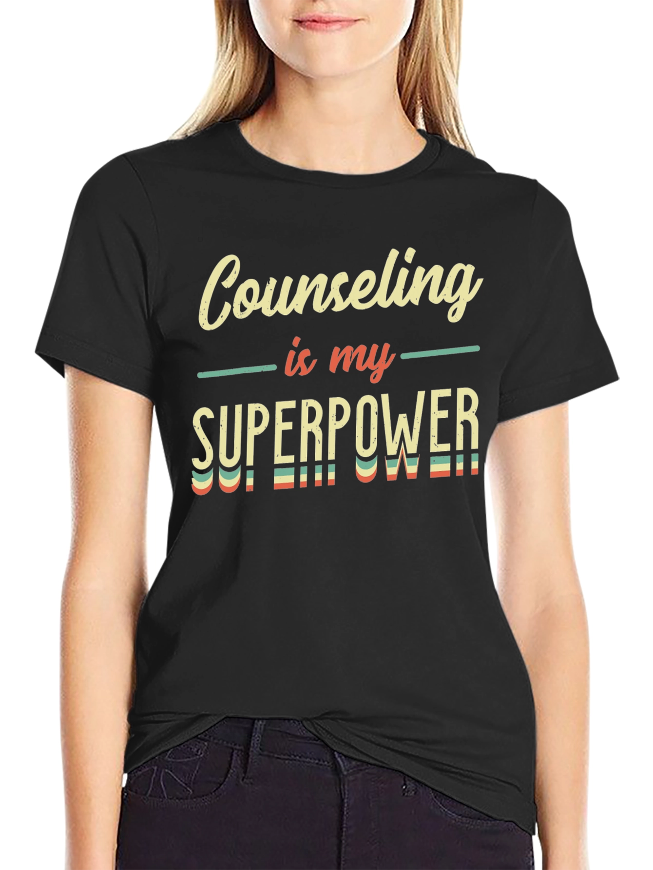 Counseling is My Superpower Graphic Tee