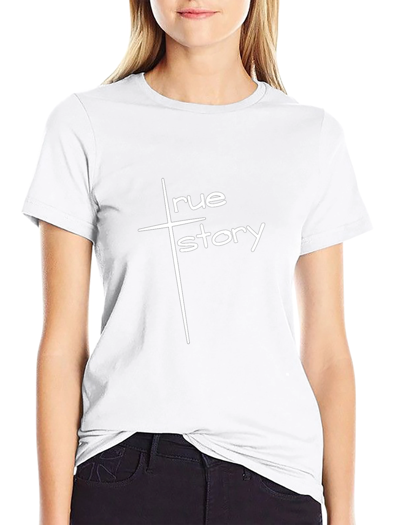 True Story Graphic Black Tee