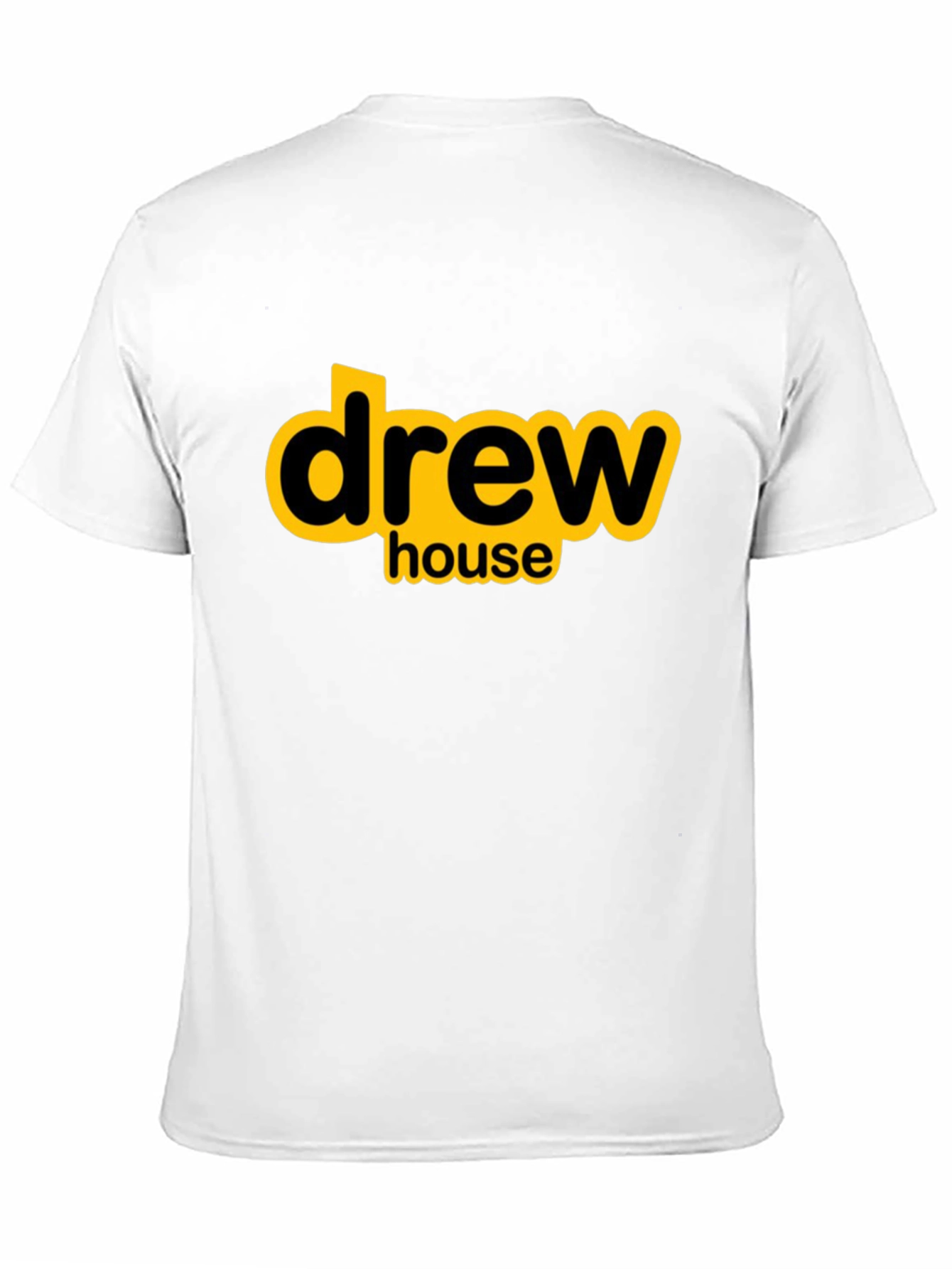 Drew House Black T-Shirt with Yellow Logo