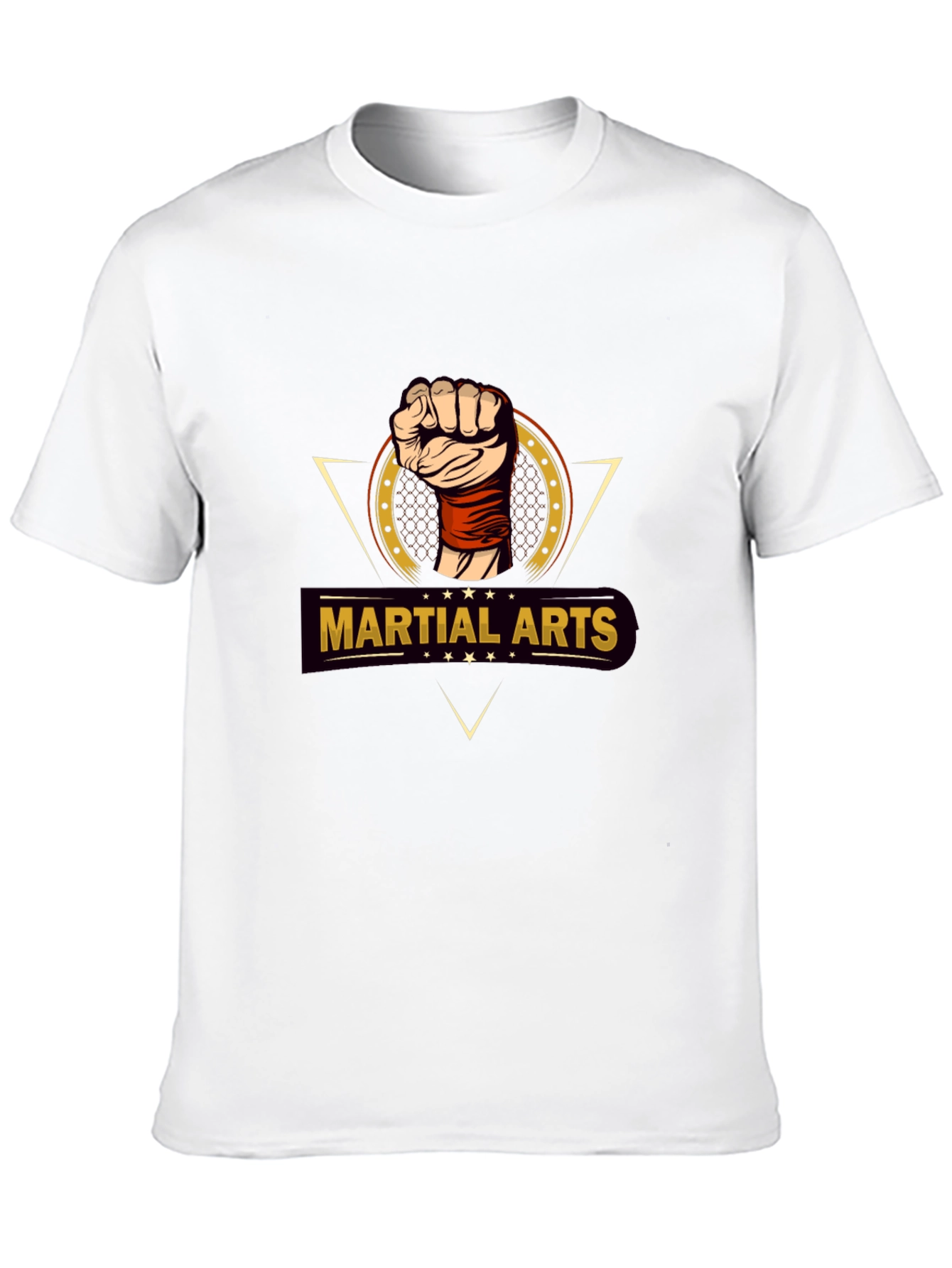 Martial Arts Fist Graphic T-Shirt - Black