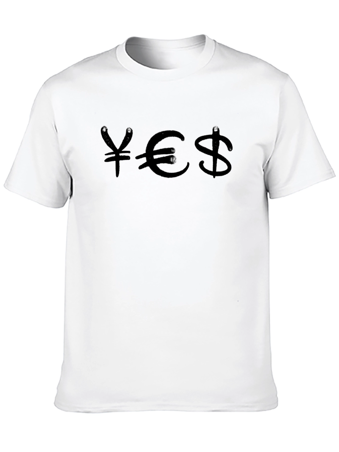 Money Symbol Graphic Tee - Black