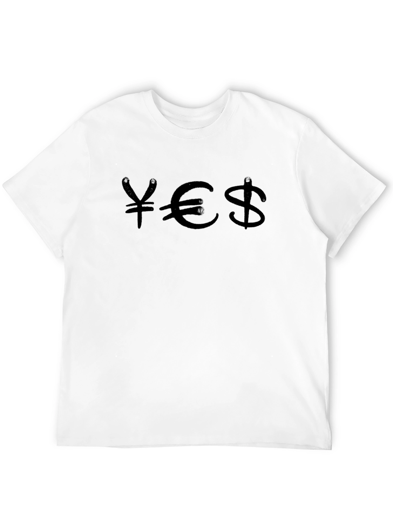 Money Symbol Graphic Tee - Black