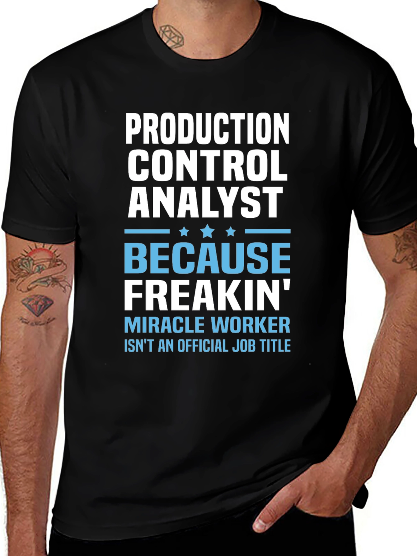 Production Control Analyst Novelty Graphic T-Shirt