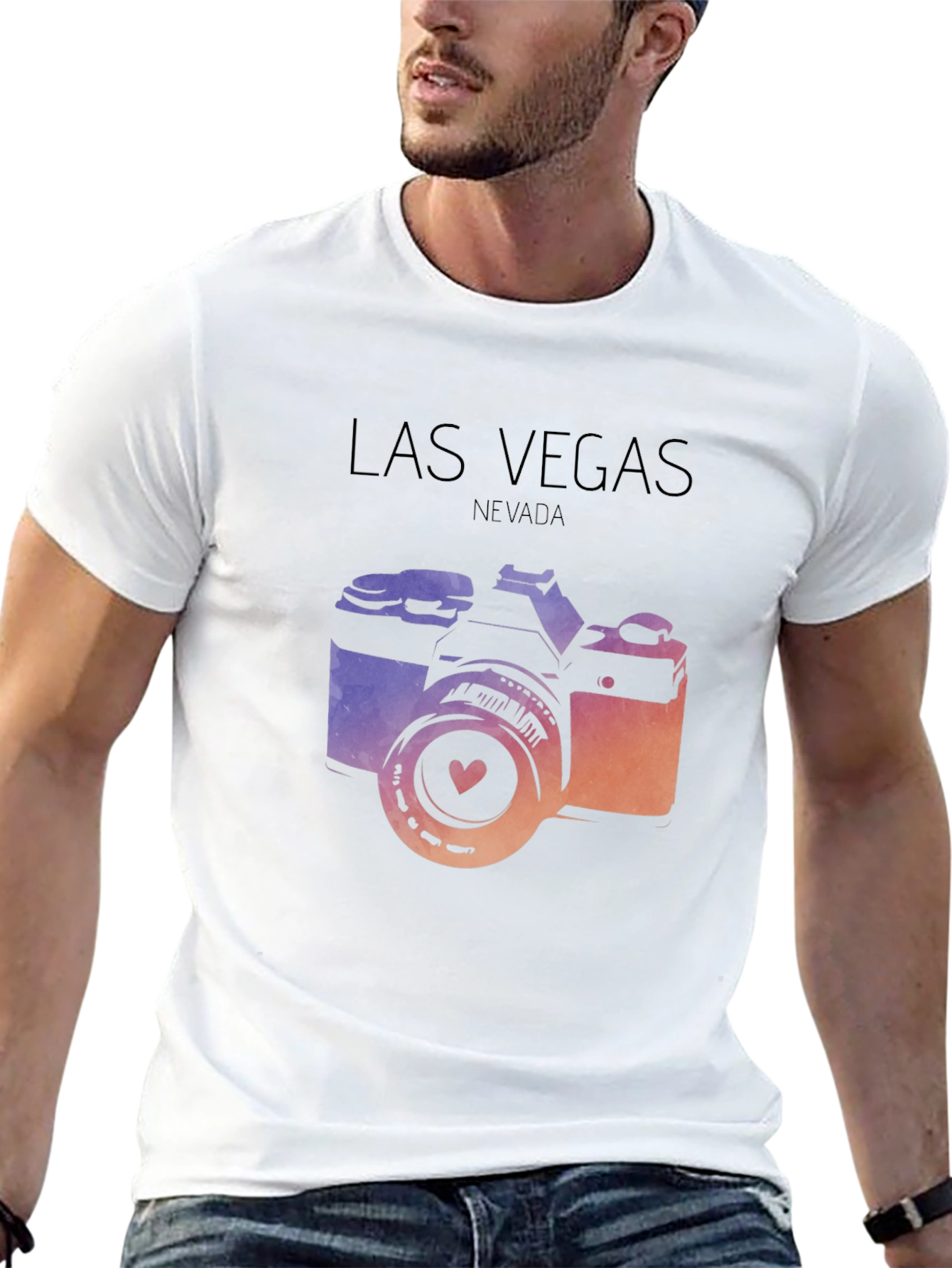 Las Vegas Camera Graphic Tee
