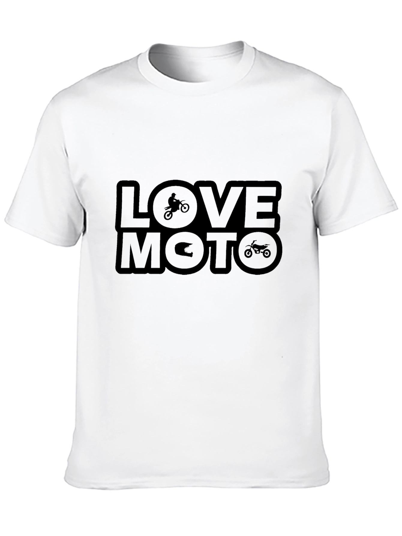 Love Moto Black Graphic Tee
