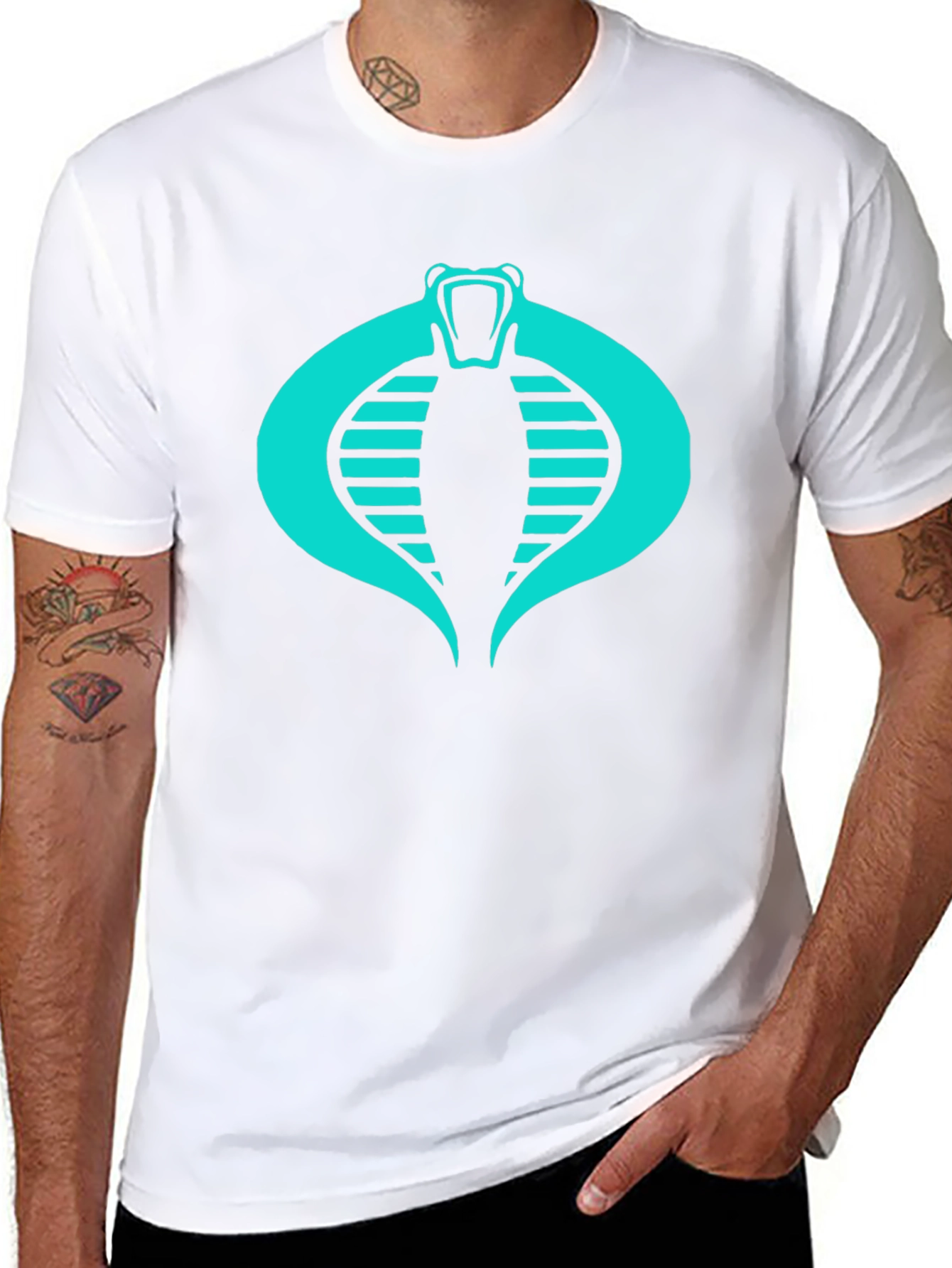 Cobra Logo Black T-Shirt - Classic Design