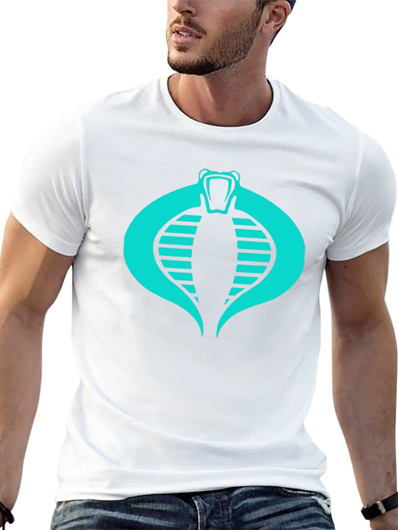 Cobra Logo Black T-Shirt - Classic Design