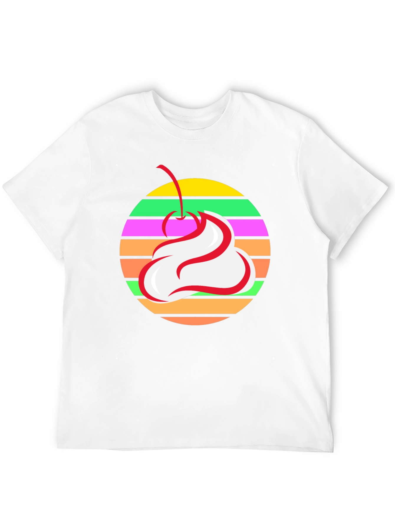 Retro Cherry Whipped Cream T-Shirt