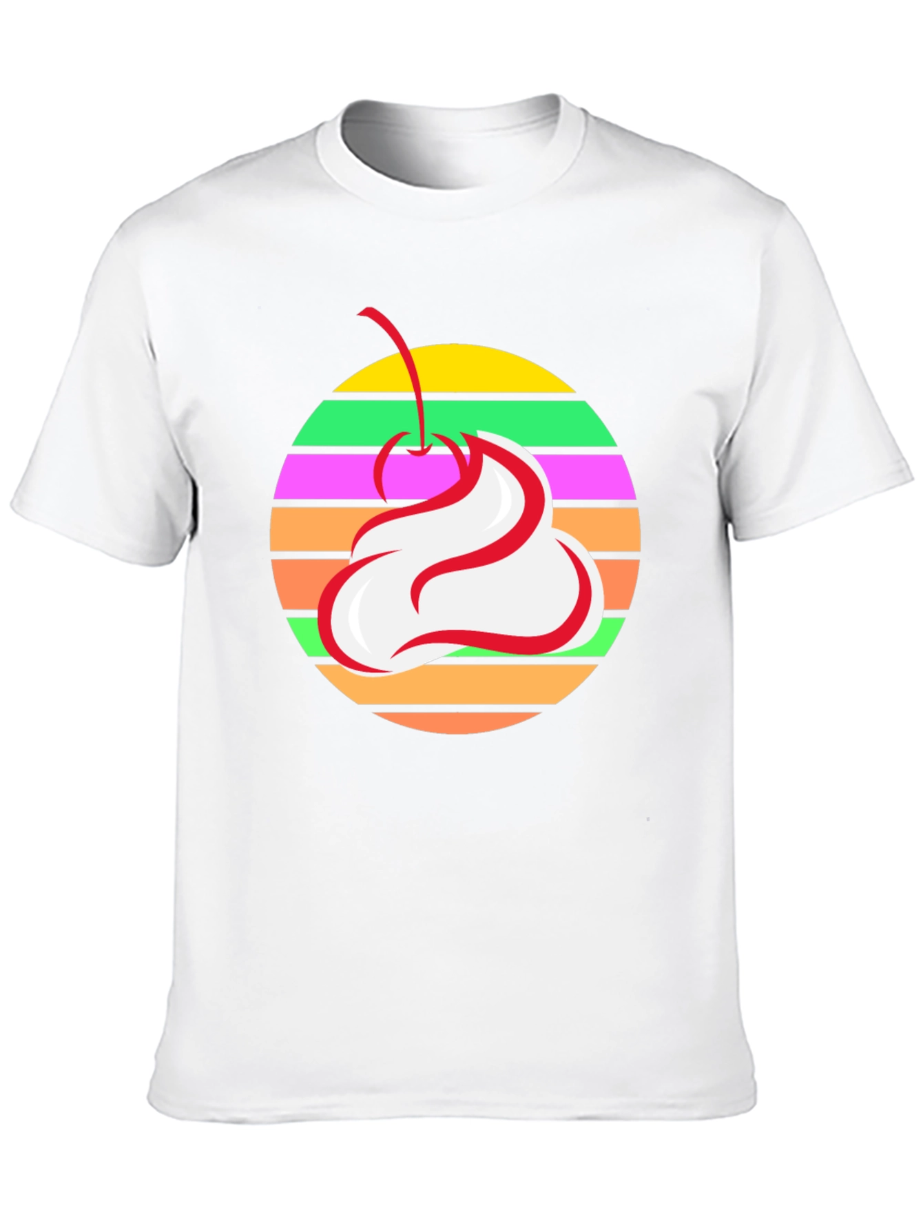 Retro Cherry Whipped Cream T-Shirt