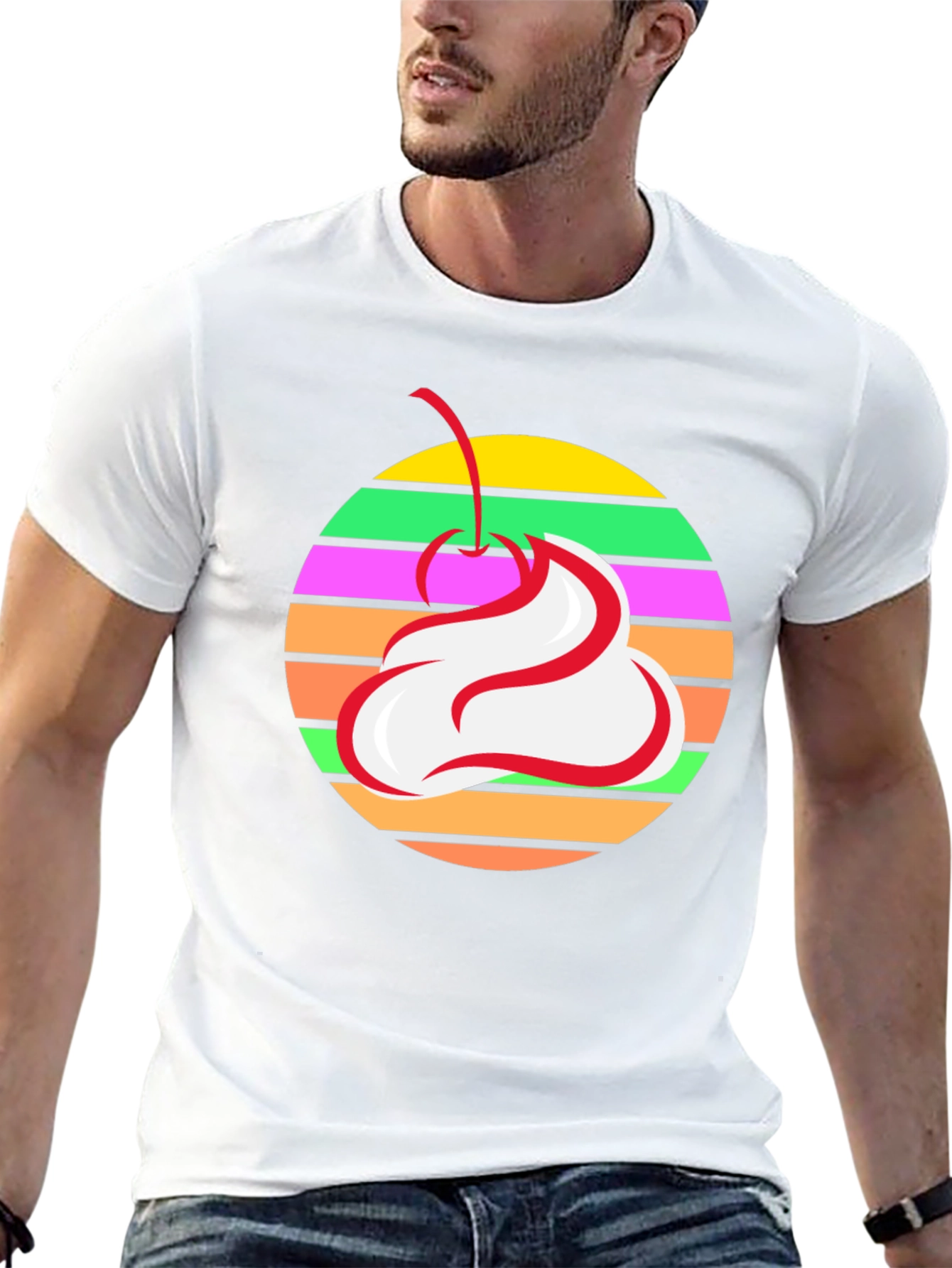 Retro Cherry Whipped Cream T-Shirt