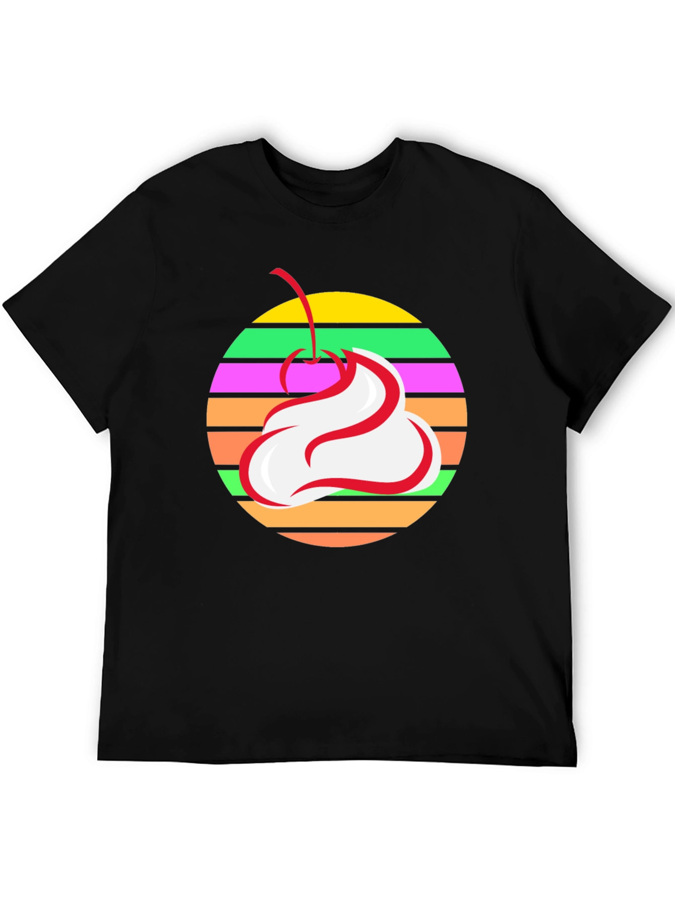 Retro Cherry Whipped Cream T-Shirt