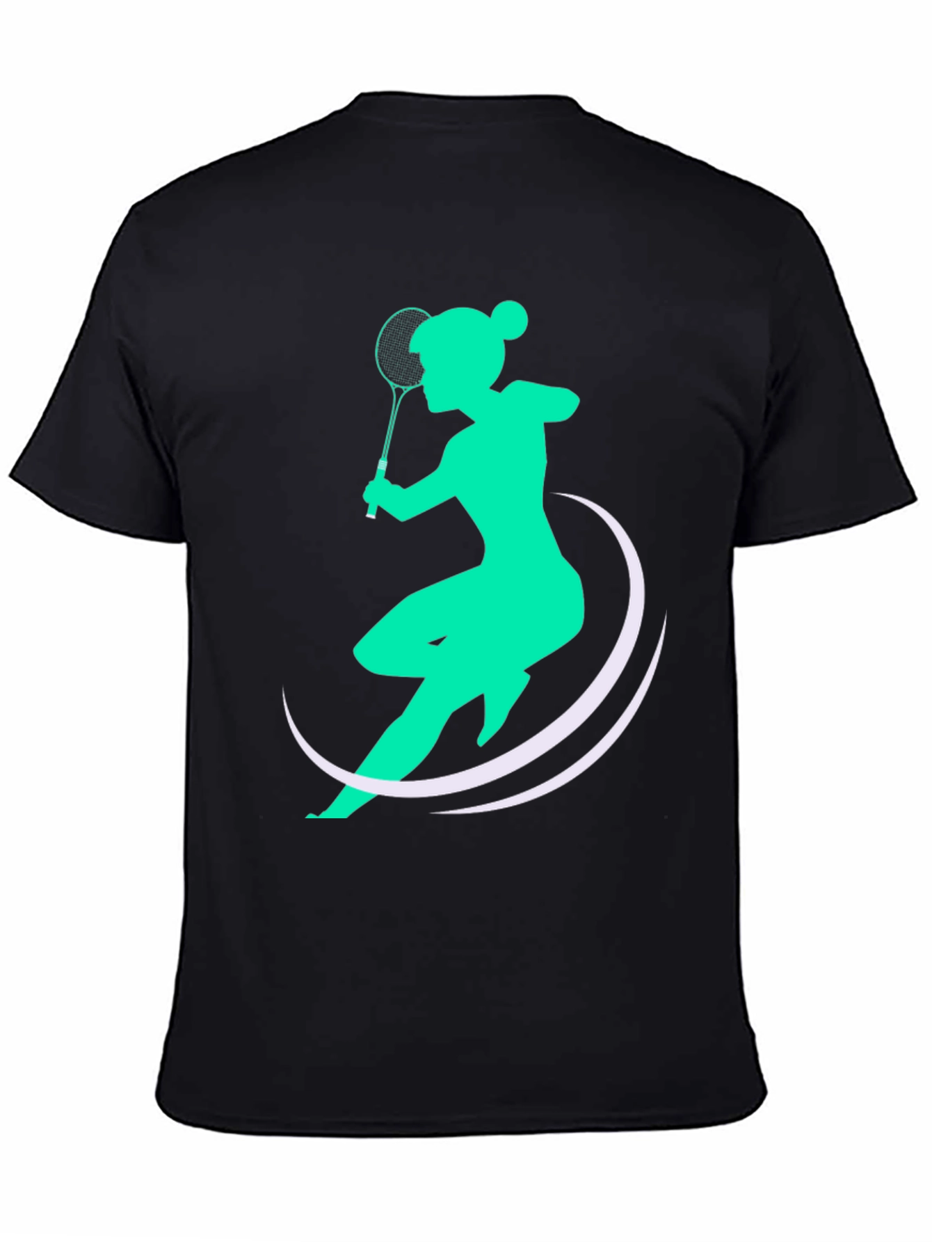 Badminton Player Graphic Tee - Stylish Sport T-Shirt