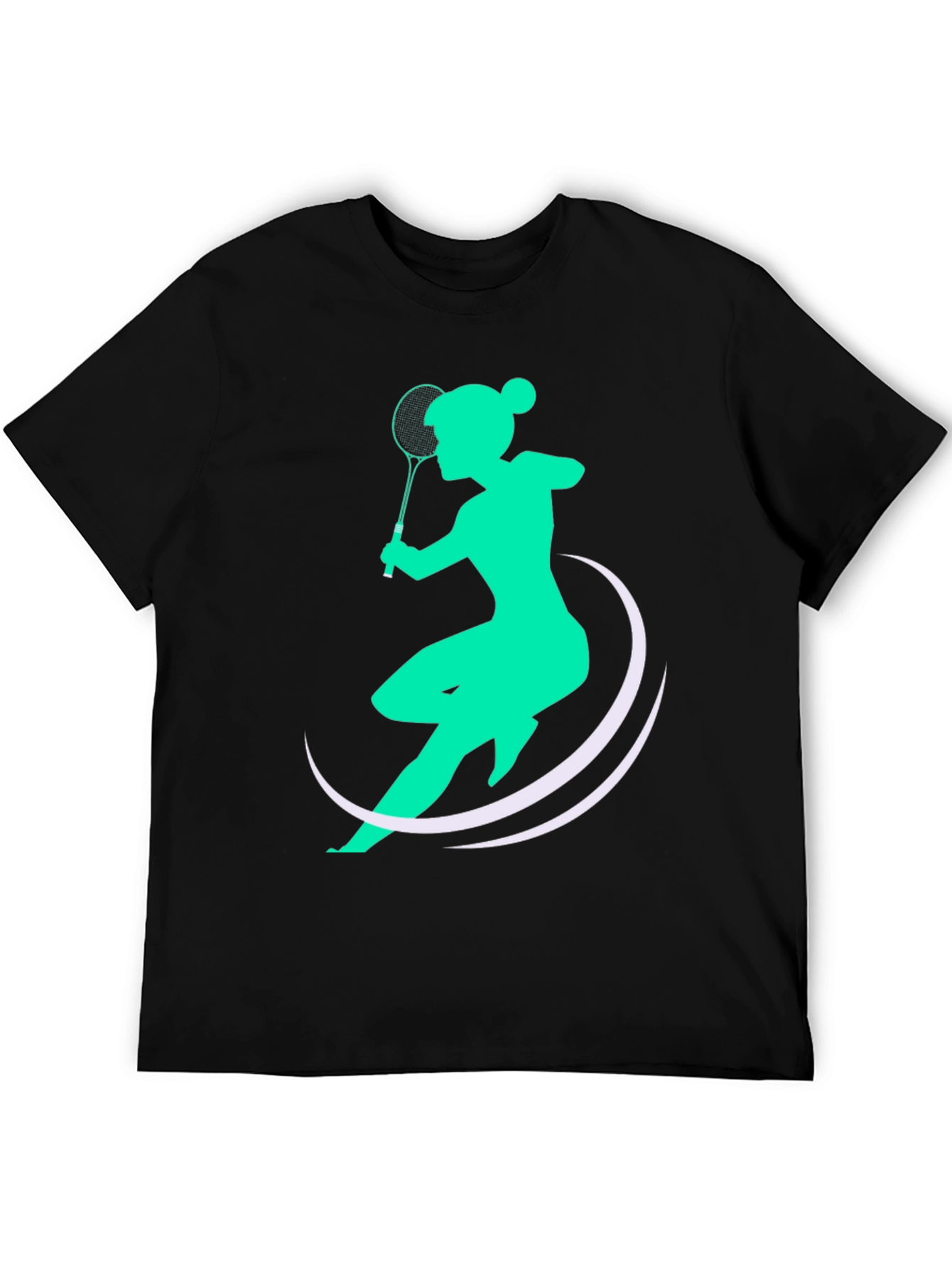 Badminton Player Graphic Tee - Stylish Sport T-Shirt