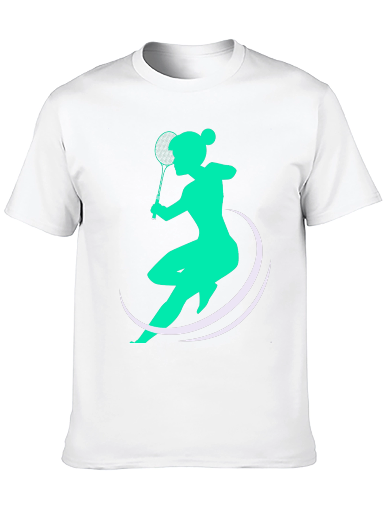 Badminton Player Graphic Tee - Stylish Sport T-Shirt