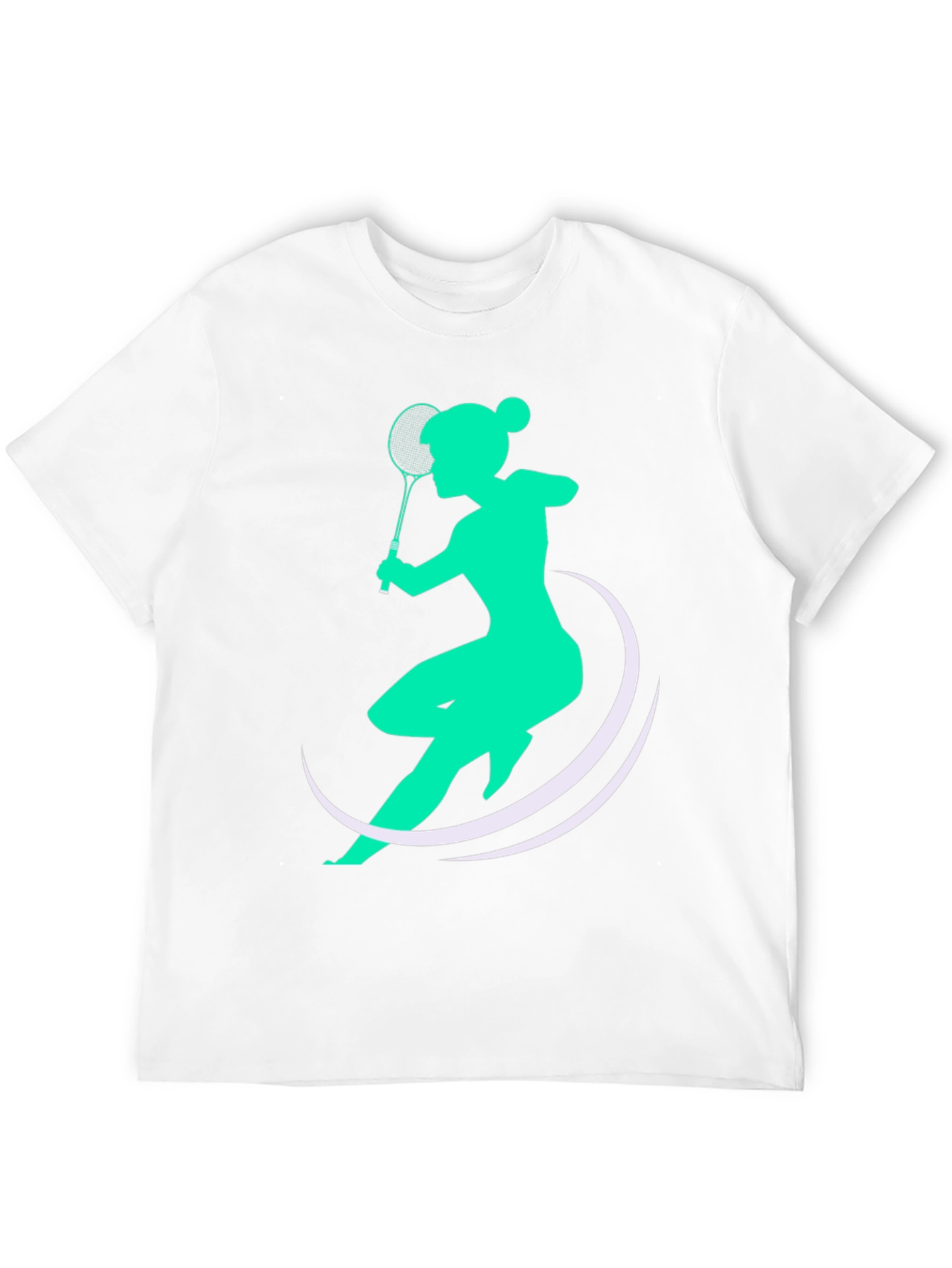 Badminton Player Graphic Tee - Stylish Sport T-Shirt