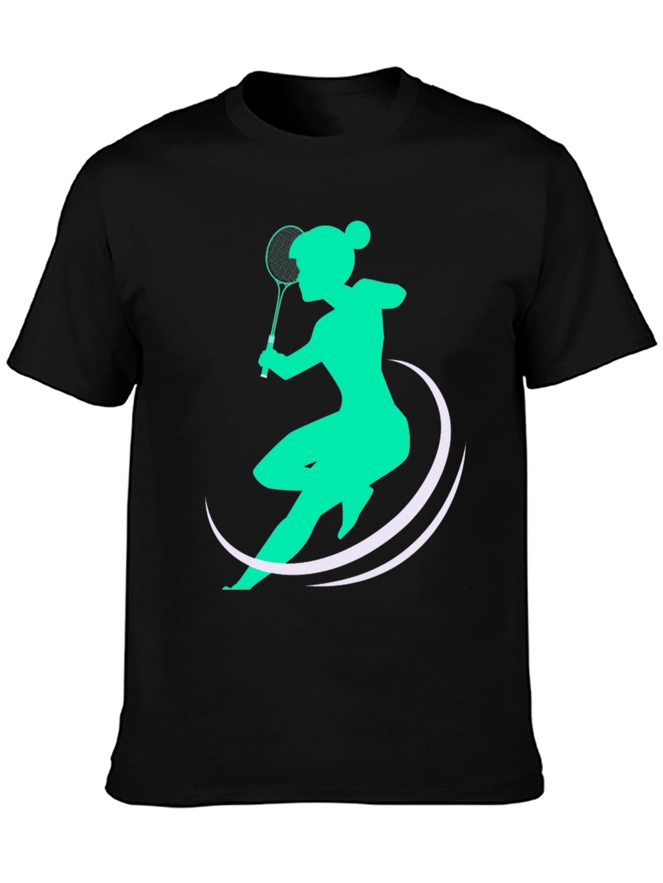 Badminton Player Graphic Tee - Stylish Sport T-Shirt