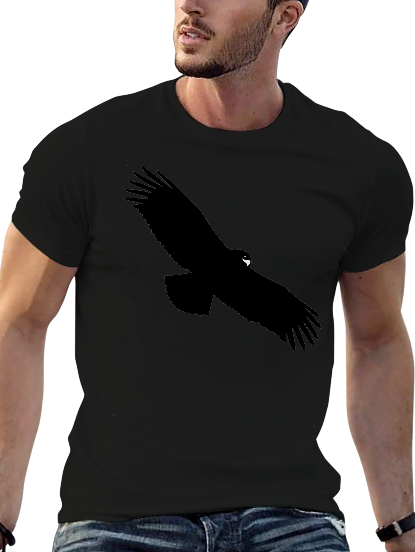Black Eagle Graphic Tee - Mens Short Sleeve