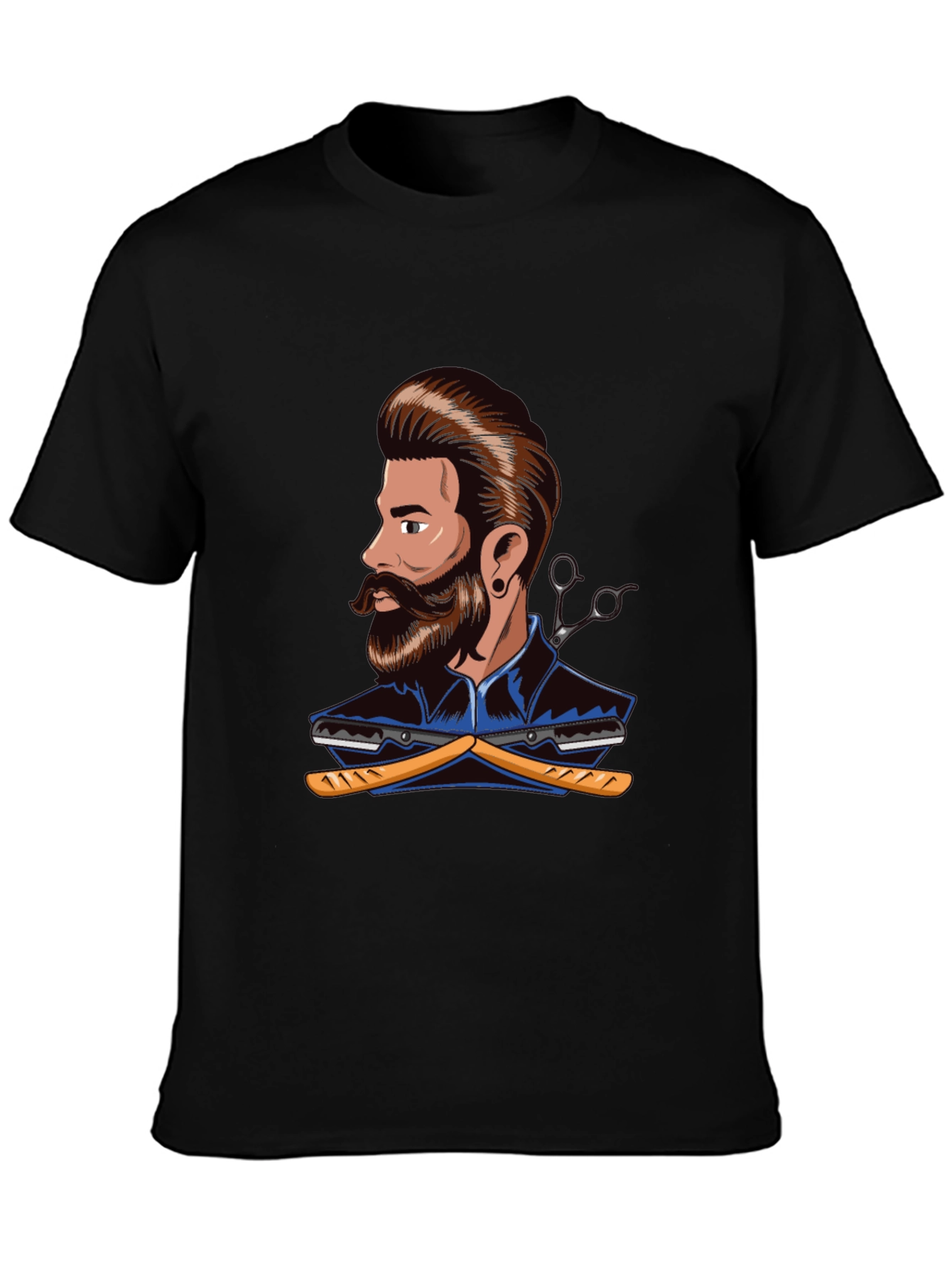 Barber Graphic T-Shirt - Stylish Barber Design