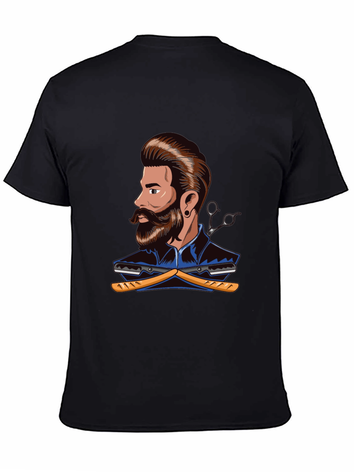 Barber Graphic T-Shirt - Stylish Barber Design