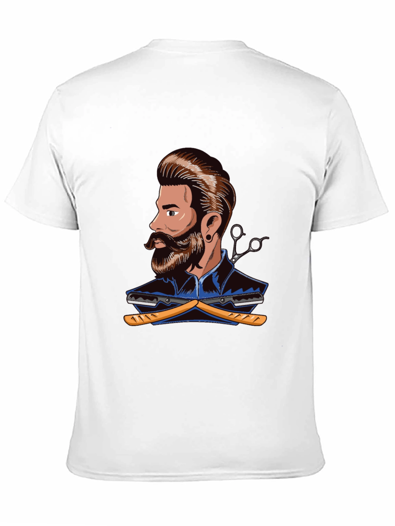 Barber Graphic T-Shirt - Stylish Barber Design