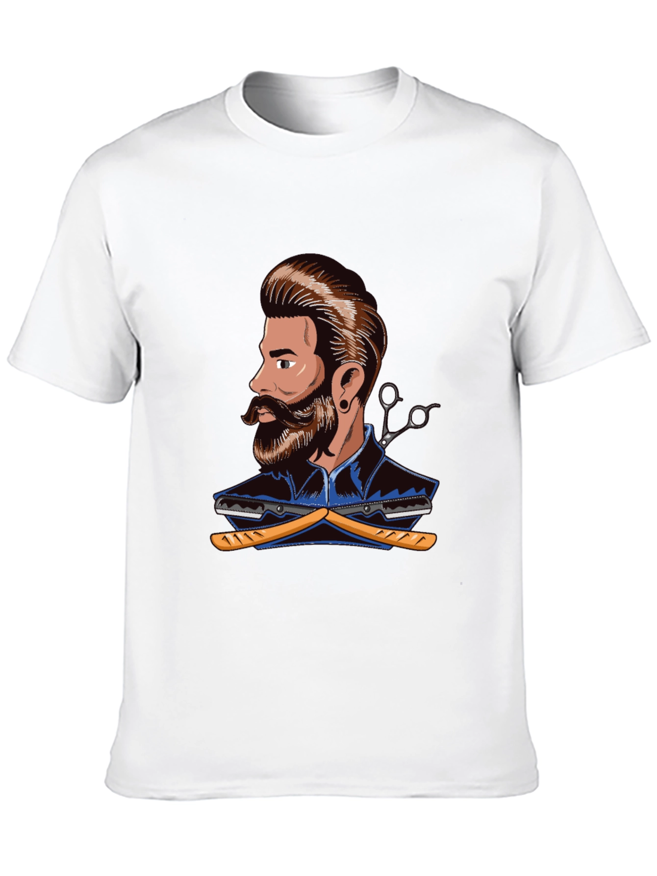Barber Graphic T-Shirt - Stylish Barber Design