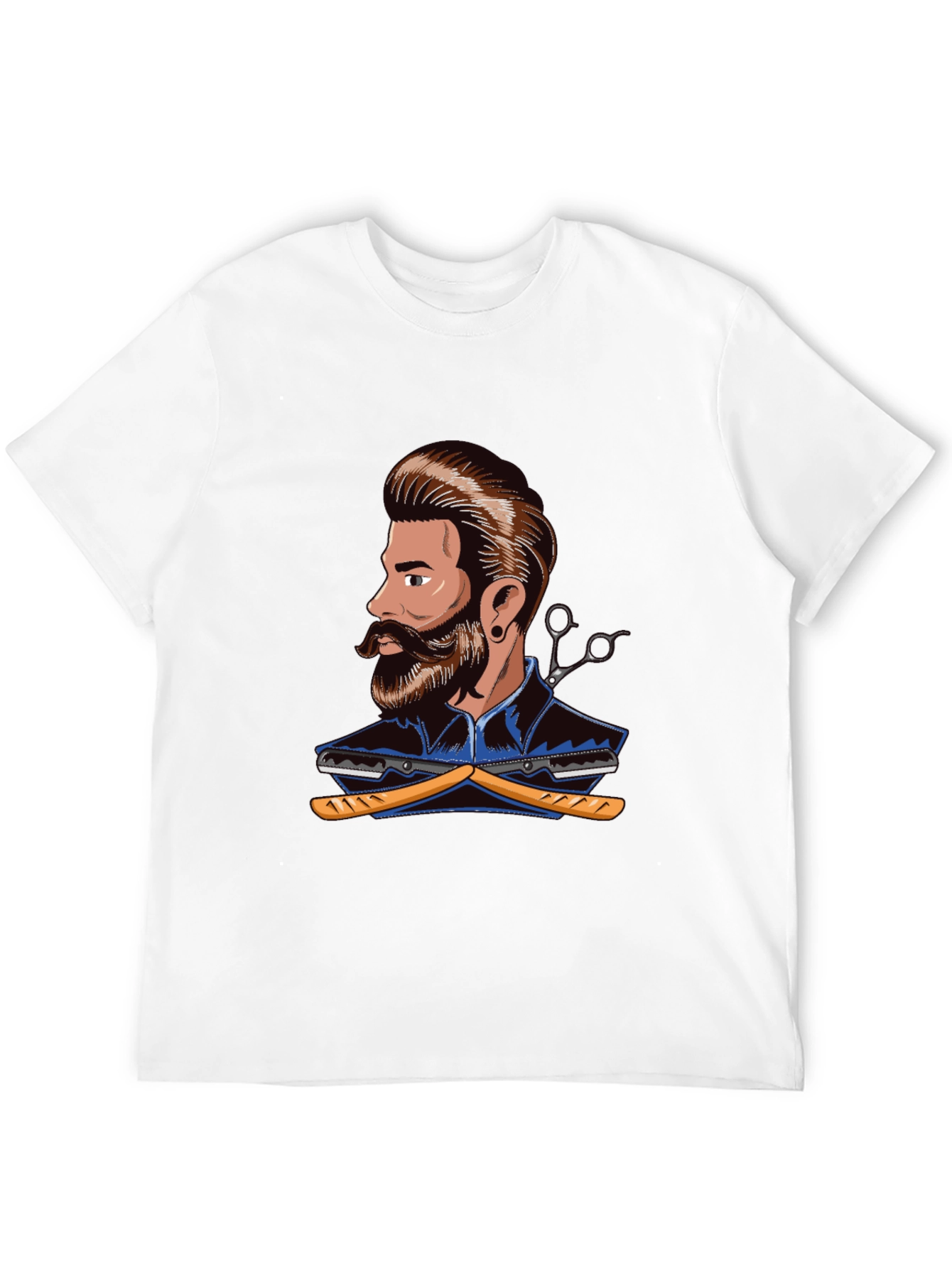 Barber Graphic T-Shirt - Stylish Barber Design