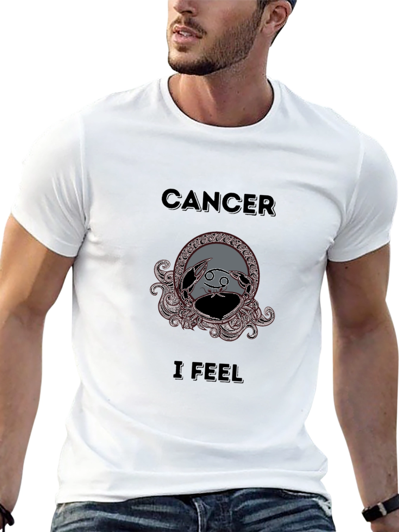 Cancer Zodiac Graphic Tee - I Feel Black T-Shirt
