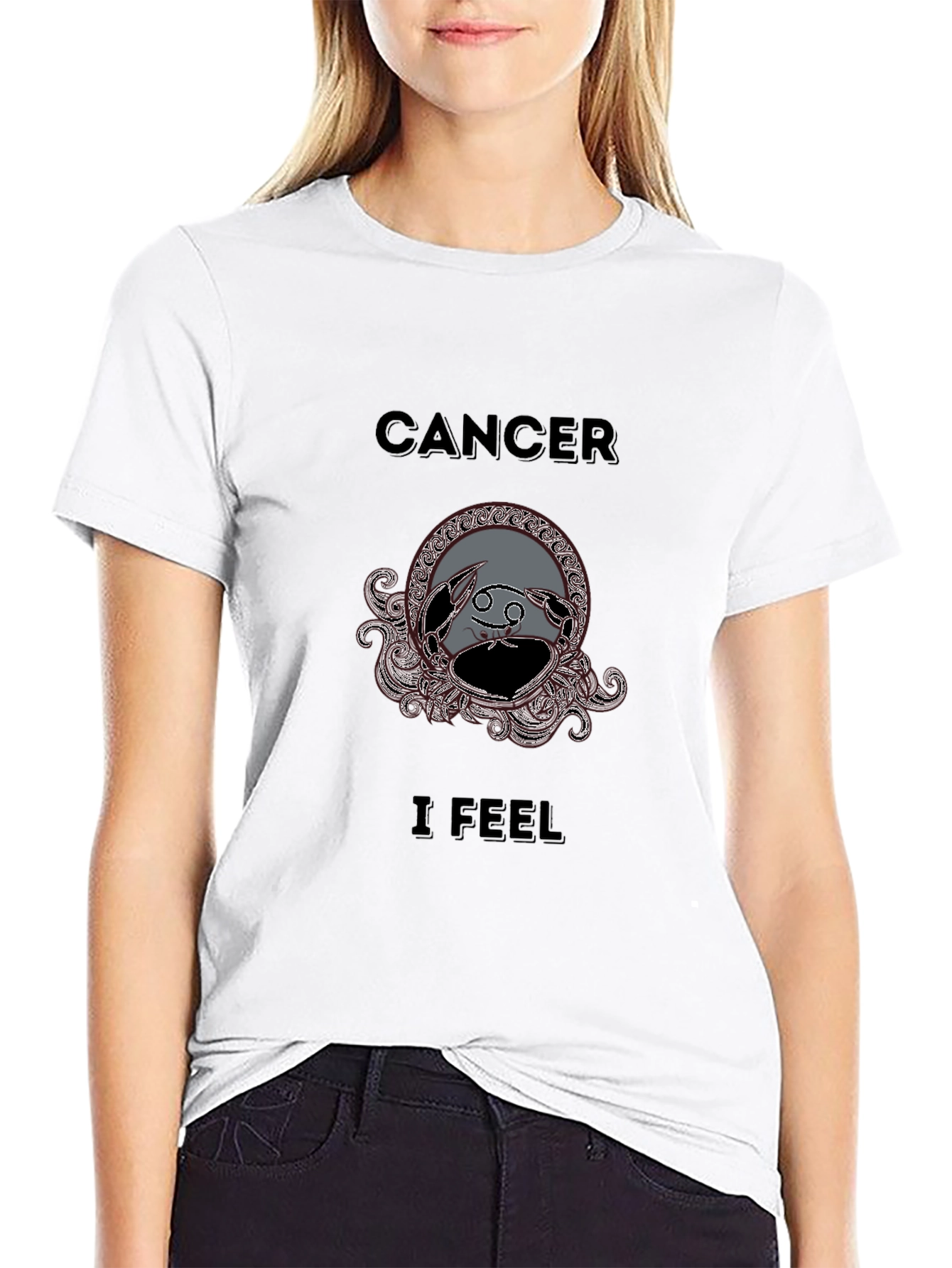 Cancer Zodiac Graphic Tee - I Feel Black T-Shirt