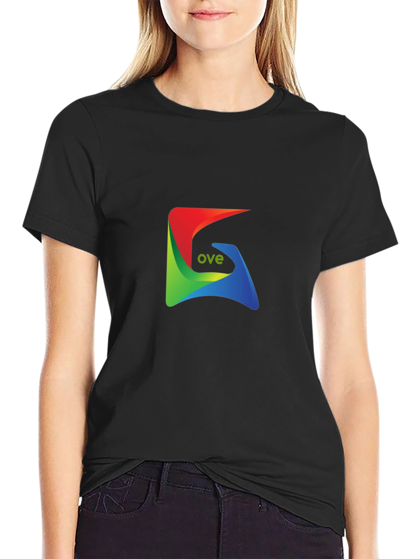 Modern Ove Logo Black T-Shirt - Mens Fashion